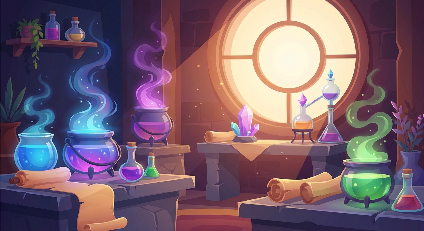 L'Art des Potions et Secrets d'Alchimie